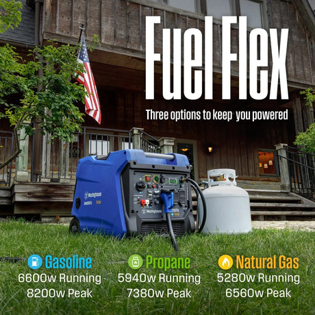 Westinghouse Generators Westinghouse 8200TFc TriFuel Inverter Generator
