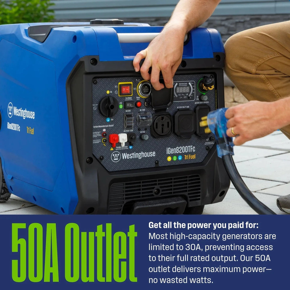Westinghouse Generators Westinghouse 8200TFc TriFuel Inverter Generator