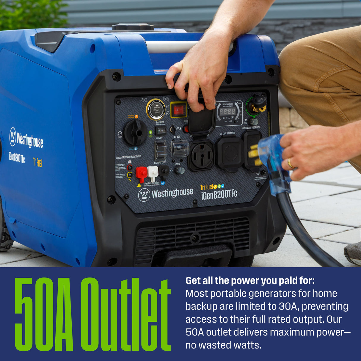 Westinghouse Generators Westinghouse 8200TFc TriFuel Inverter Generator