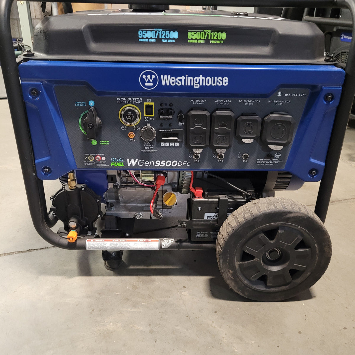 Générateur Westinghouse 9500DF - BOÎTE OUVERTE – Crossfire Welders