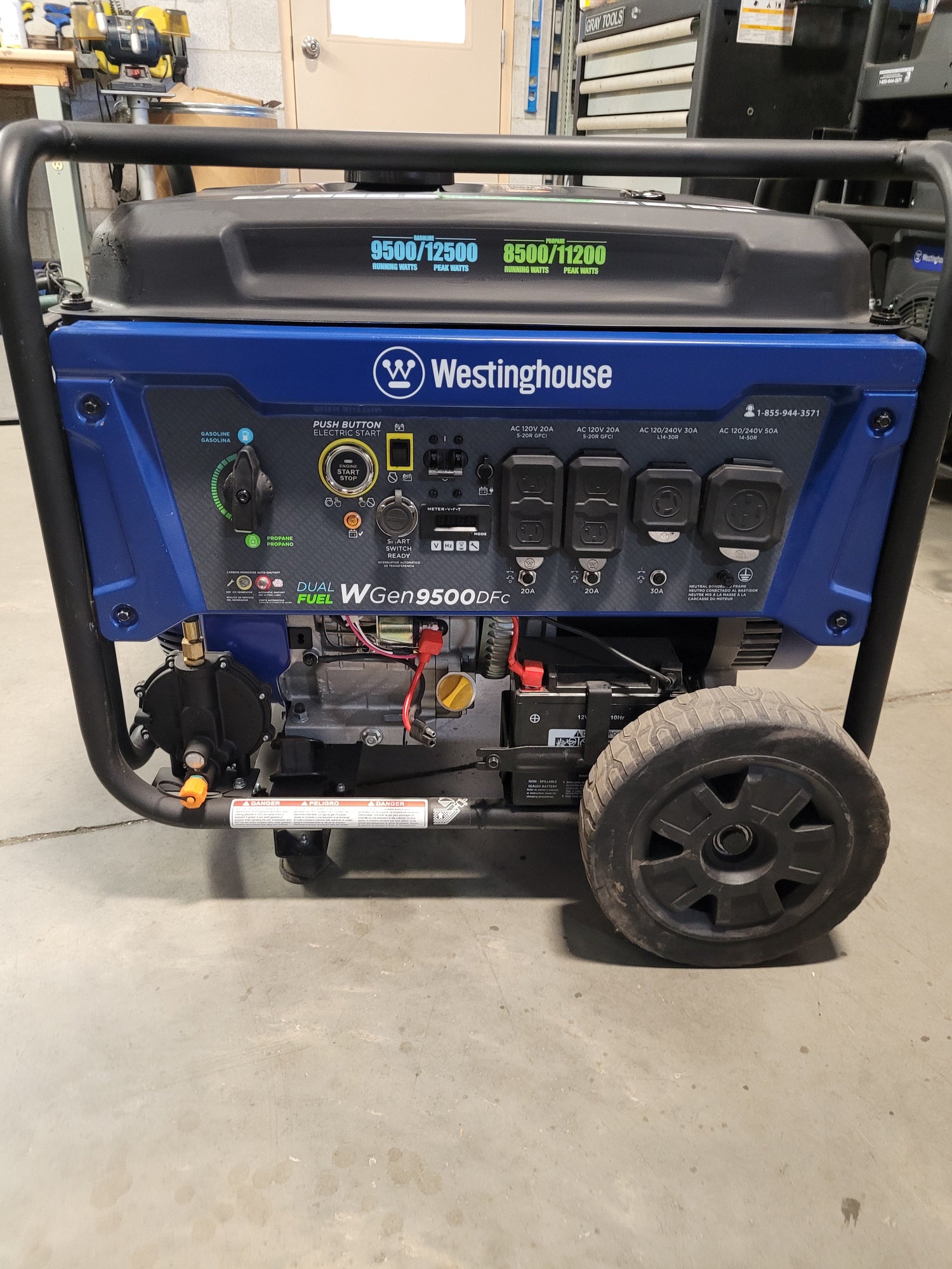 Générateur Westinghouse 9500DF BOÎTE OUVERTE Crossfire Welders