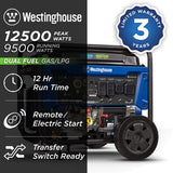 Westinghouse Generators Westinghouse 9500DFc - 9500 Watt Dual Fuel Generator