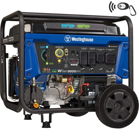 Westinghouse 9500DFc - 9500 Watt Dual Fuel Generator