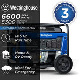 Westinghouse Generators Westinghouse WGen5300cv Generator with CO Sensor