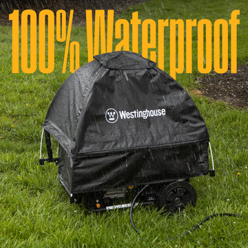 Housse de protection pour générateur électrique d'extérieur étanche à la poussière pour jardin et terrasse, avec résistance à la déchirure et perméabilité à l'air, comprend un sac de rangement, léger