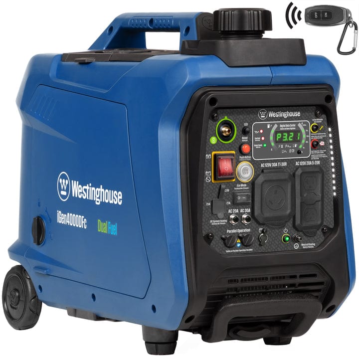 Westinghouse iGen4000DFc Inverter Generator - Dual Fuel with CO Sensor