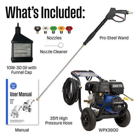 Westinghouse Pressure Washers Westinghouse HD 3800 PSI Pressure Washer (WPX3800)