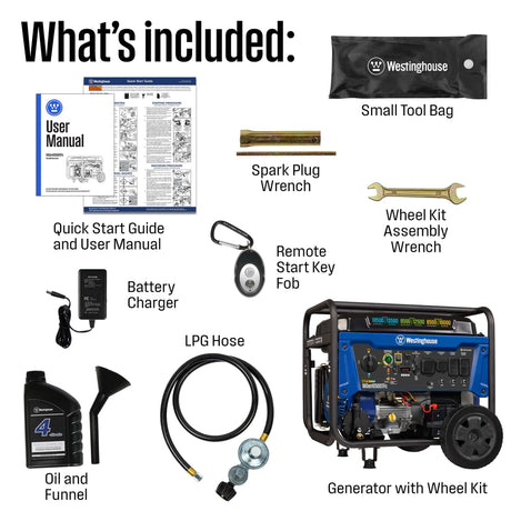 Westinghouse Tri-Fuel Generators Westinghouse 10,500 Watt Portable Generator - Tri-Fuel (wGen10500TFc)