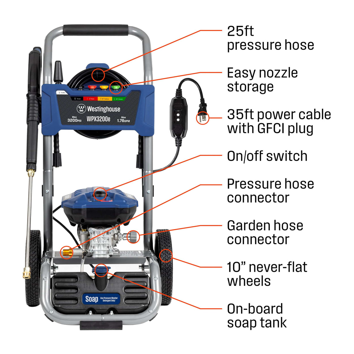 Westinghouse Westinghouse 3200 PSI Electric Pressure Washer (WPX3200e)