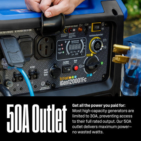 Westinghouse Westinghouse - iGen 12000TFc Inverter Generator - TriFuel with CO Sensor
