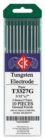 CK WORLDWIDE Consumables 2% Pure Tungsten (Green) CK Worldwide