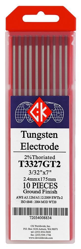 CK WORLDWIDE Consumables 2% Thoriated Tungsten (Red) CK Worldwide