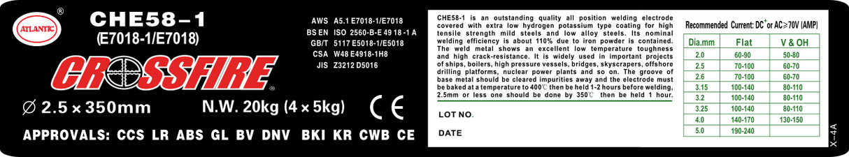 7018 Mild Steel Electrode - 1/8in.