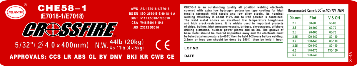 7018 5/32in. Mild Steel Electrode