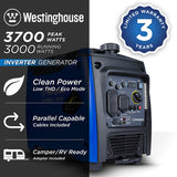 Westinghouse Generators WH3700iXLTc Inverter Generator with CO Sensor