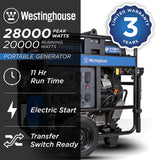 Westinghouse Power Tools WGen20000 Generator - Dual Fuel
